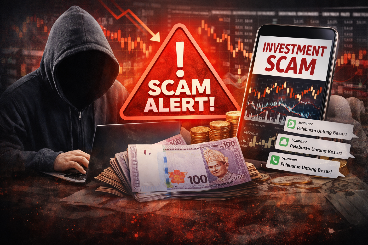 Penipuan pelaburan: 1,459 kes direkod, kerugian cecah RM188 juta