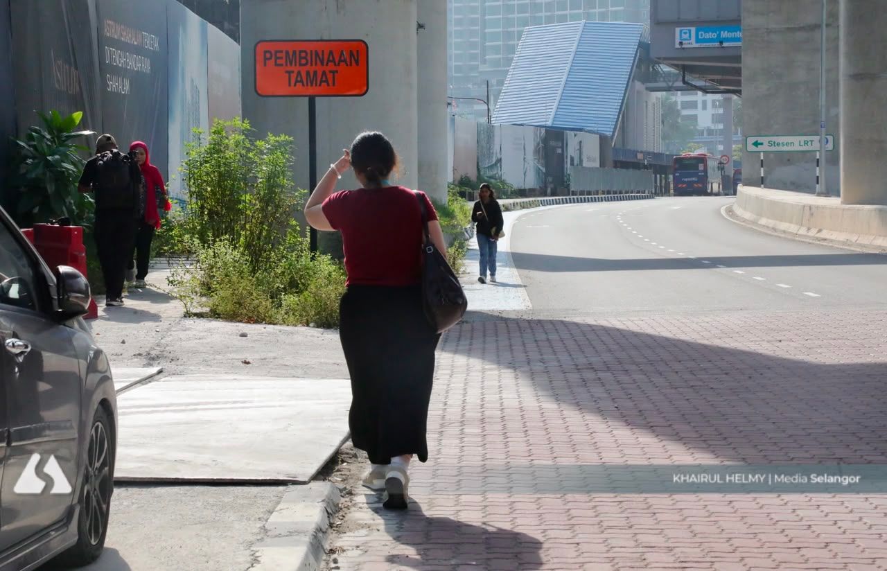 Laluan pejalan kaki hubungkan Stesen LRT3 Dato' Menteri ke Plaza Alam Sentral siap tahun ini