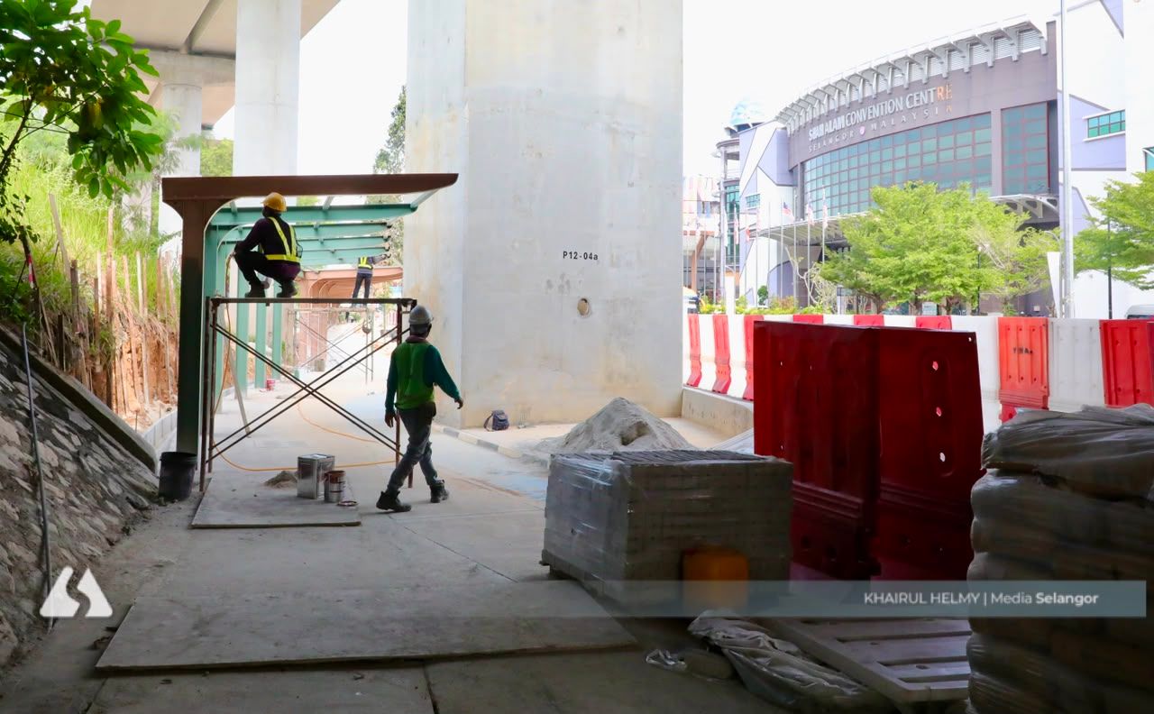 Laluan pejalan kaki hubungkan Stesen LRT3 Dato' Menteri ke Plaza Alam Sentral siap tahun ini