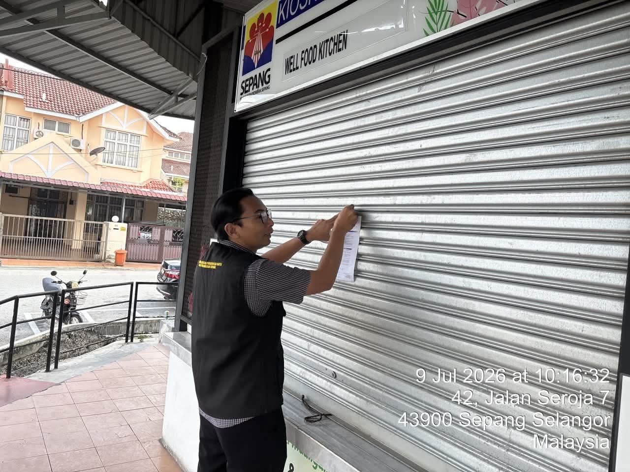 Gagal bayar sewa premis, MPSepang keluar 121 notis peringatan